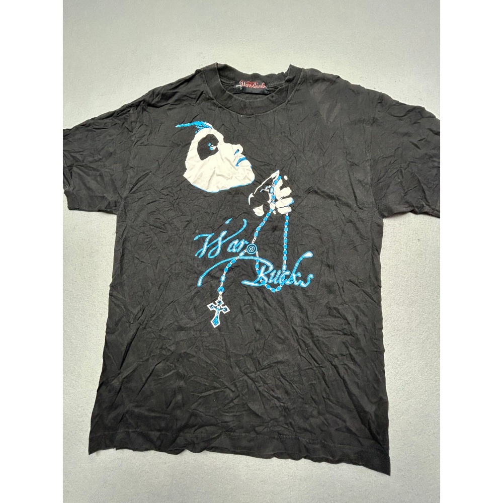 War Bucks Graphic T-Shirt Cotton Black L Mens